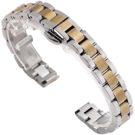 GBB-Stainless Steel Watch Strap Metal Wristband 10mm 12mm 14mm 16mm Fashion Replacement Band for Women Men【0513】