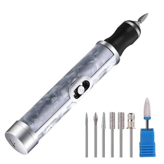 GBB-Toenail Sander for Thick Nails | Multi Level Adjustable Electric Nail Drill | Lithium Battery Nail Grinder | Professional Nail Removing Tool for Edge Shaping(Gray, Pink)【0508】