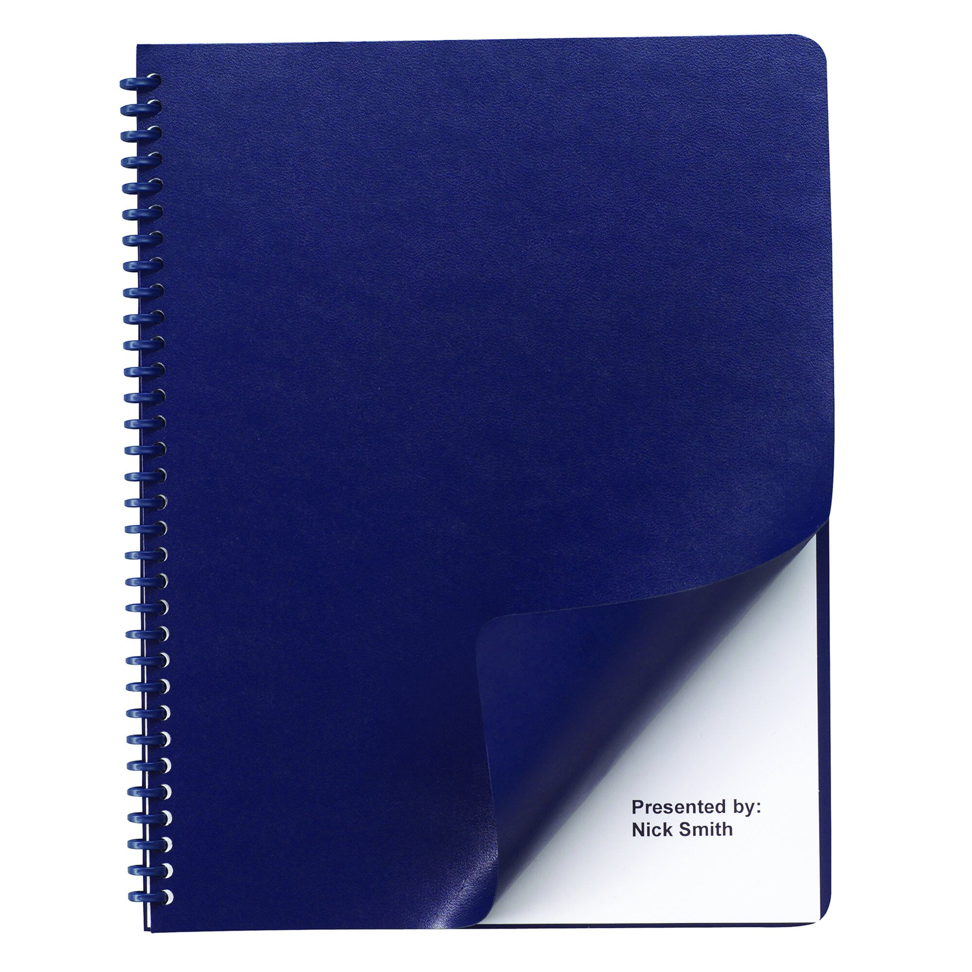 GBC Binding Presentation Covers Regency 8 34 x 11 14 Navy 50 Pack