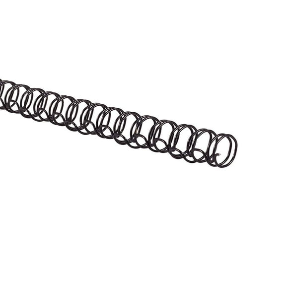 GBC Binding Spines / Spirals / Coils, 3/8" Diameter, 75 Sheet Capacity, 3:1 Pitch, WireBind, Black, 100 Pack (9775018) CA2
