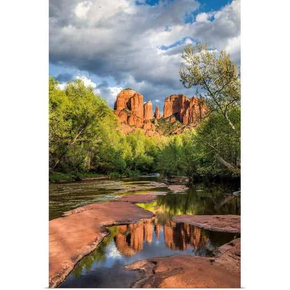 GBC | "Cathedral Rocks and Oak Creek River in Sedona, Arizona" Art Print - 20x30