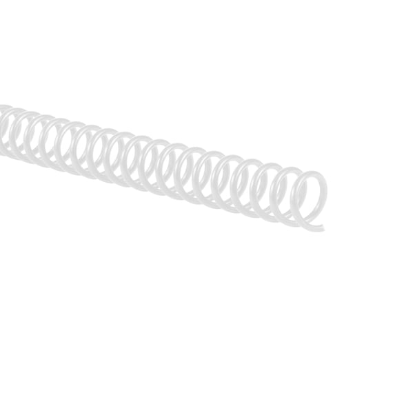 GBC Color Coil Binding Spines, 10 mm, White, 100 Pack