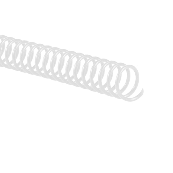 GBC Color Coil Binding Spines, 14 mm, White, 100 Pack