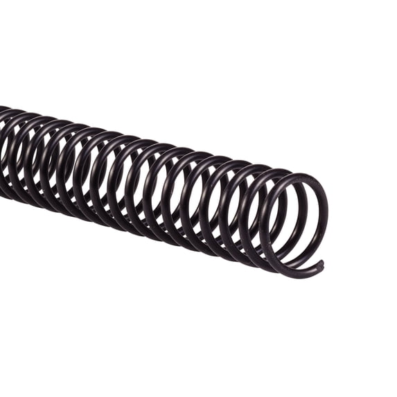 GBC Color Coil Binding Spines, 18 mm, Black, 100 Pack