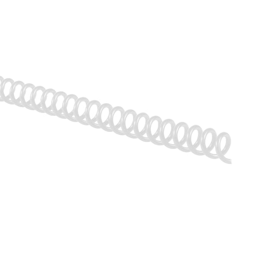 GBC Color Coil Binding Spines, 6 mm, Clear, 100 Pack