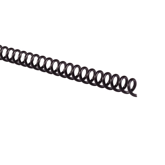 GBC Color Coil Binding Spines, 6 mm, Black, 100 Pack