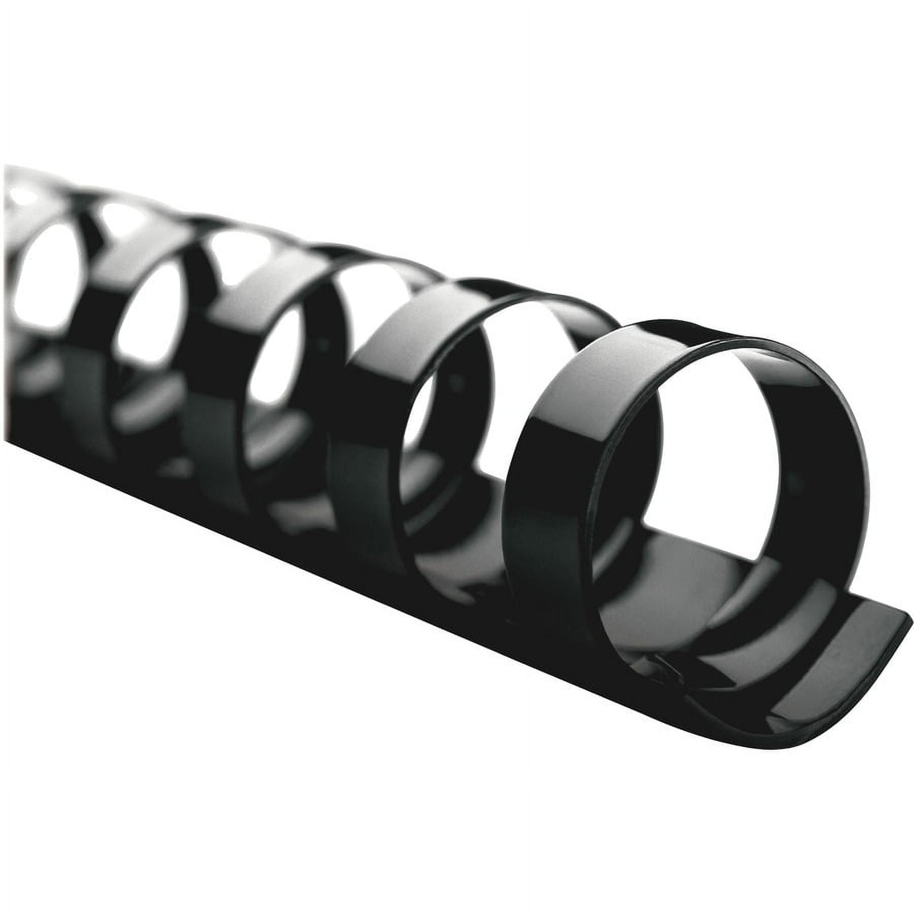 Swingline GBC, SWI4200010, CombBind 19-ring Binding Spines, 100 / Box, Black