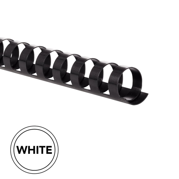 GBC CombBind Binding Spines, 3/4", White, 100 Pack