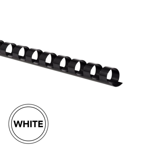 GBC CombBind Binding Spines 38 White 100 Pack - Binding Spines