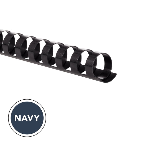 GBC CombBind Binding Spines, 5/8", Navy, 100 Pack