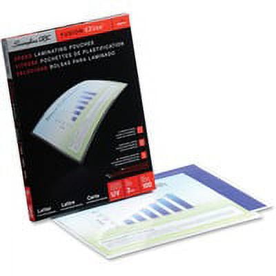 GBC EZUse Thermal Laminating Pouches, 3 mil, 9" x 11.5", Gloss Clear, 100/Box (3200715)