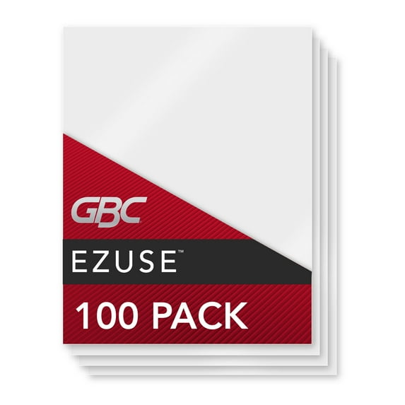 GBC, GBC3200715, Fusion EZUse Laminating Pouches, 100 / Box, Clear