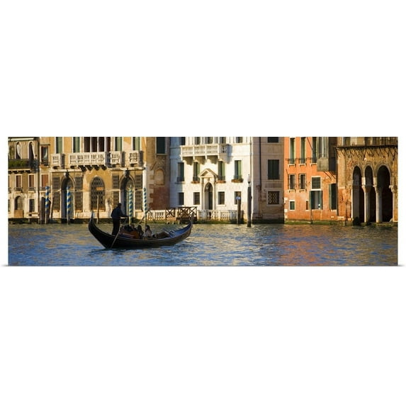 GBC | "Gondola in the canals of Venice, Italy" Art Print - 36x12