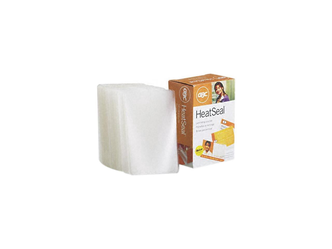 3300371 GBC HeatSeal Laminating Pouches, 7 mil, 2 3/16 x 3 11/16, Business Card Size, 100
