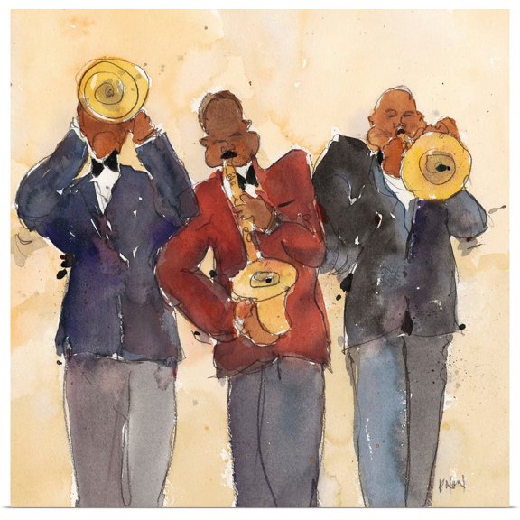 GBC | "Jazz Trio I" Art Print - 30x30