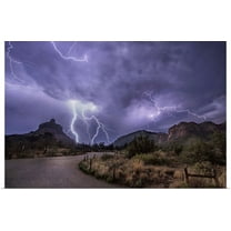 GBC | "Lightning over Sedona, Arizona" Art Print - 36x24