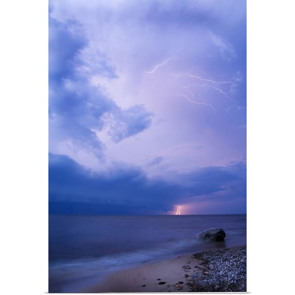 GBC | "Michigan, Upper Peninsula. Lightening over Lake Superior" Art Print - 20x30