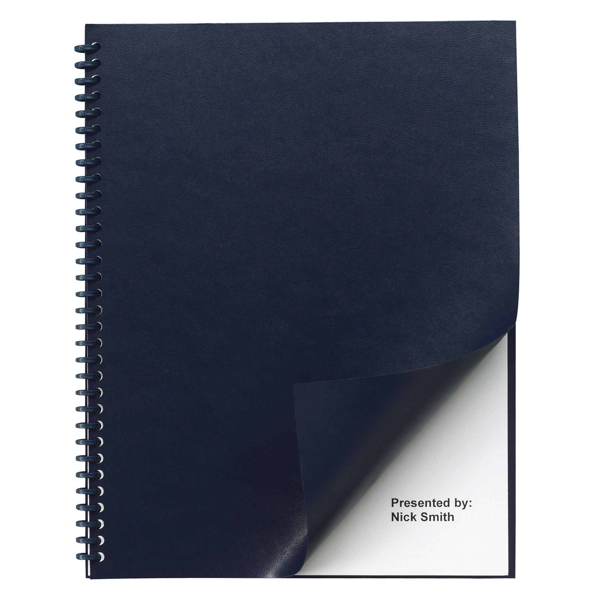 GBC Regency Binding Presentation Covers Unpunched 8 12 x 11 Navy 200 Pack -