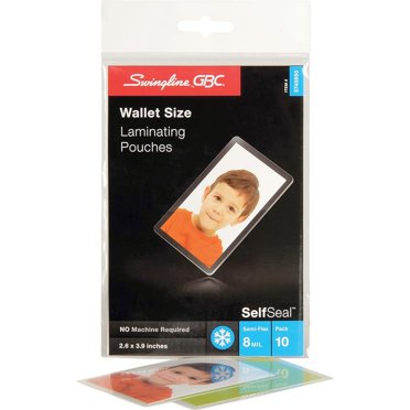 Qty 200 Wallet Photo Laminating Pouches 2-3/4 X 3-3/4 5 Mil