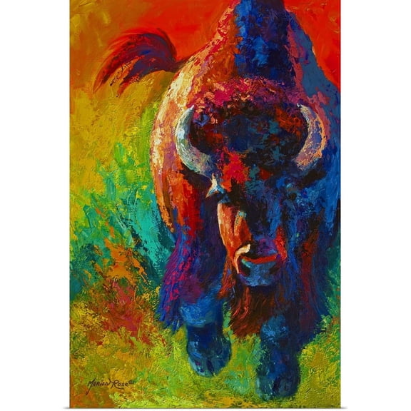 GBC | "Straight Forward Bison" Art Print - 24x36