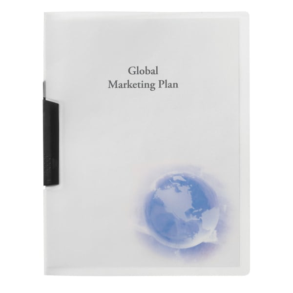 GBC® SwingClip Report Cover, Globe Design, 8 1/2" x 11"