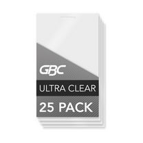 GBC Ultra Clear Thermal Laminating Pouches, Luggage Tag with Loops Size, 5 mil, 25 Pack