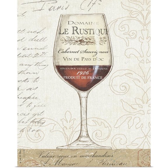 GBC | "Wine by the Glass I" Art Print - 24x30