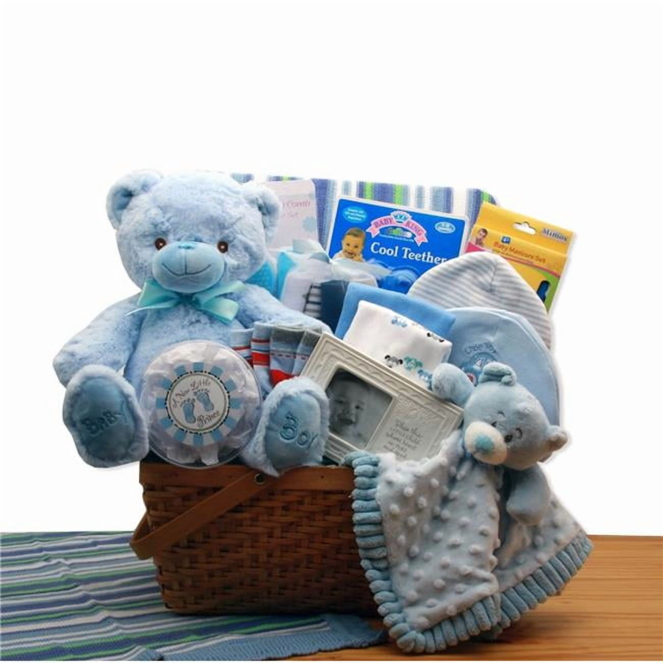 GBDS My First Teddy Bear New Baby Gift Basket - Blue - Walmart.com