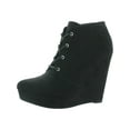 thumbnail image 1 of GBG Los Angeles Womens Aheela Faux Suede Ankle Wedge Boots, 1 of 5
