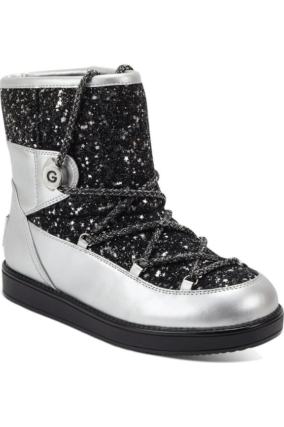Womens Aylan Glitter Fashion Ankle Boots Black 10 M
