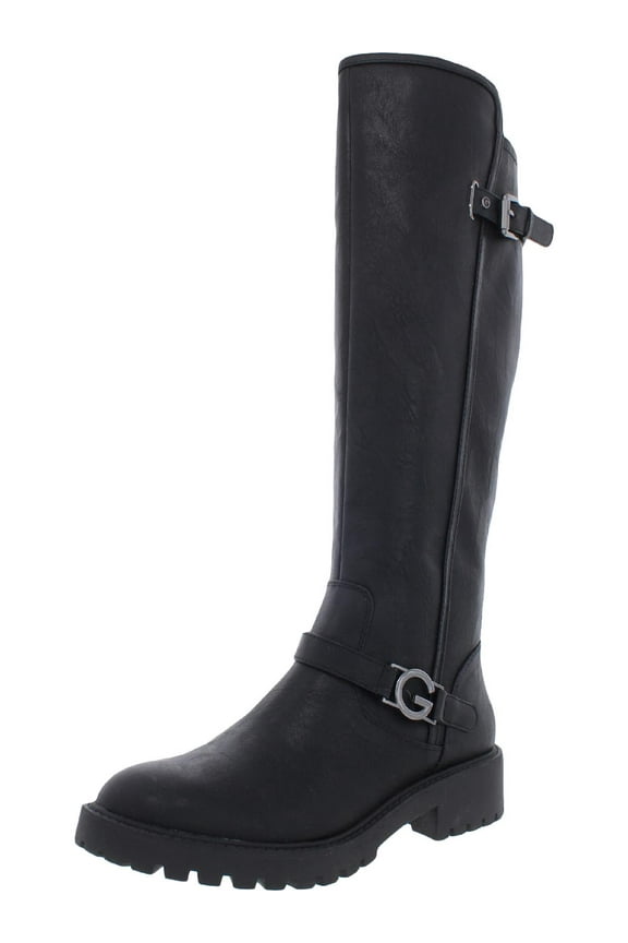 Womens Silene Faux Leather Tall Knee-High Boots