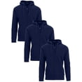 thumbnail image 1 of GBH 3-Pack Men's Fleece-Lined Regular Fit Zip Hoodie Sweatshirt (M-2XL), 1 of 5