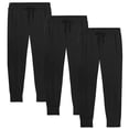 thumbnail image 1 of GBH Boy's Slim-Fit Fleece Jogger Sweatpants (S-XL)(3-Pack), 1 of 4