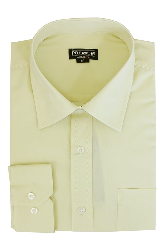 GBH Boys Long Sleeve Casual Dress Shirts - School Uniform Colors Approved - Everyday Wear