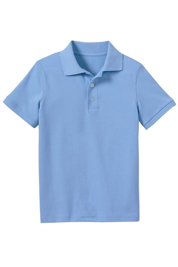 Boys School Uniform Short Sleeve Pique Polo Shirt (Little Boys & Big Boys)