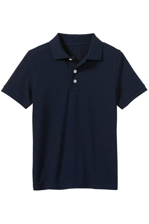 Boys School Uniform Short Sleeve Pique Polo Shirt (Little Boys & Big Boys)