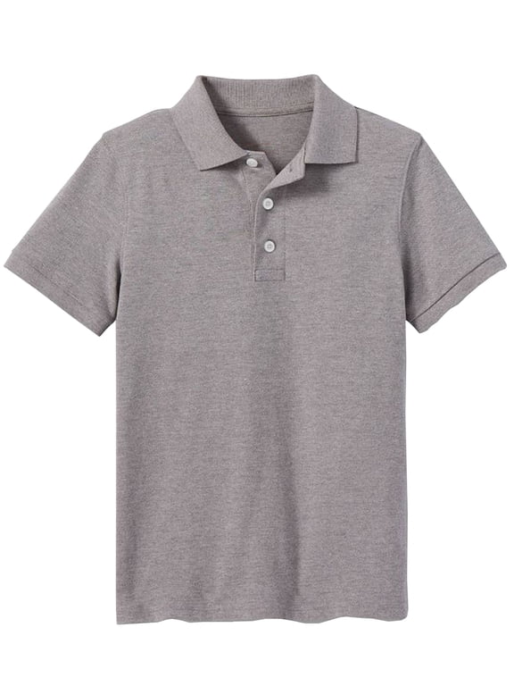 Boys School Uniform Short Sleeve Pique Polo Shirt (Little Boys & Big Boys)