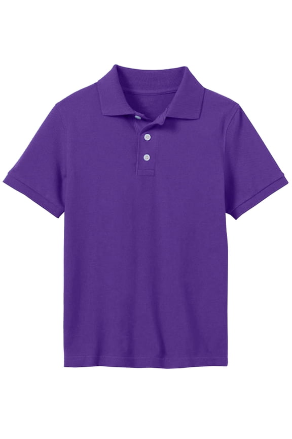 Boys School Uniform Short Sleeve Pique Polo Shirt (Little Boys & Big Boys)