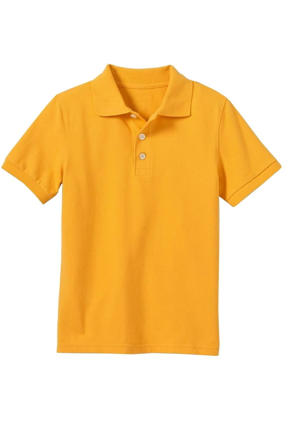 Boys School Uniform Short Sleeve Pique Polo Shirt (Little Boys & Big Boys)