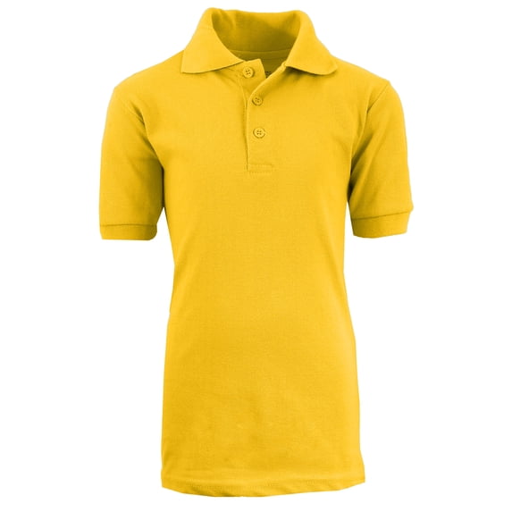 GBH Boys School Uniform Short Sleeve School Uniform Pique Polo Shirts (Little Boys & Big Boys)