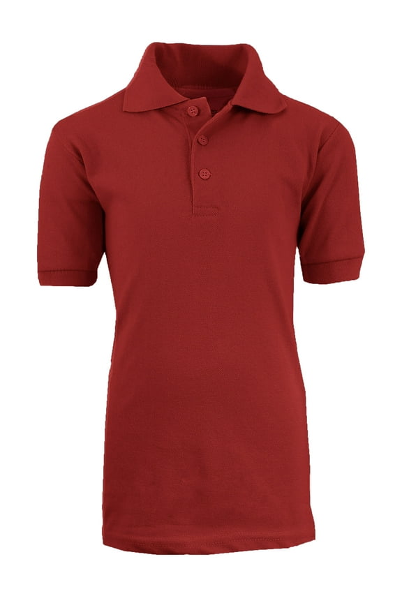 Boys School Uniform Short Sleeve School Uniform Pique Polo Shirts (Little Boys & Big Boys)