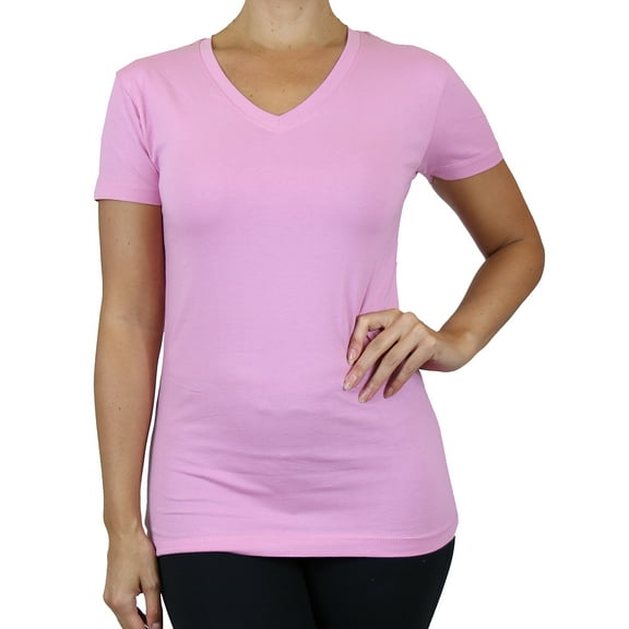 GBH Juniors V-Neck Cotton Stretch Short Sleeve Tees