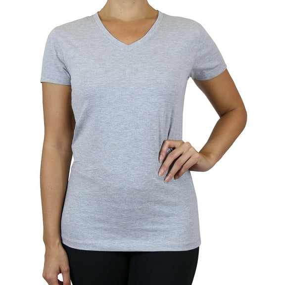 GBH Juniors V-Neck Cotton Stretch Short Sleeve Tees