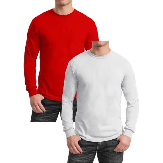 GBH Men's Egyptian Cotton Blend Long Sleeve Tee 2-Pack (S-2XL)