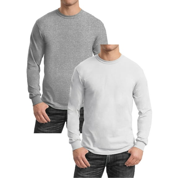 GBH Men's Egyptian Cotton Blend Long Sleeve Tee 2-Pack (S-2XL)