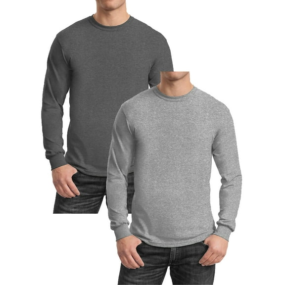 GBH Men's Egyptian Cotton Blend Long Sleeve Tee 2-Pack (S-2XL)