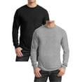 thumbnail image 1 of GBH Men's Egyptian Cotton Blend Long Sleeve Tee 2-Pack (S-2XL), 1 of 2