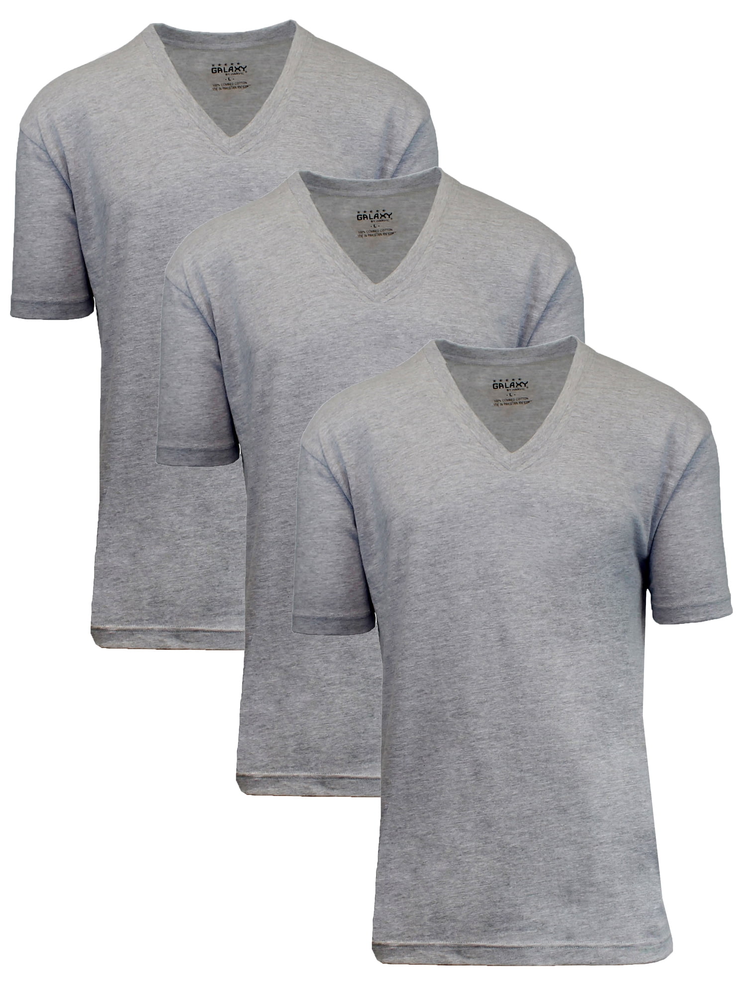 GBH Men's Egyptian Cotton VNeck Cotton Undershirt (3 Pack)