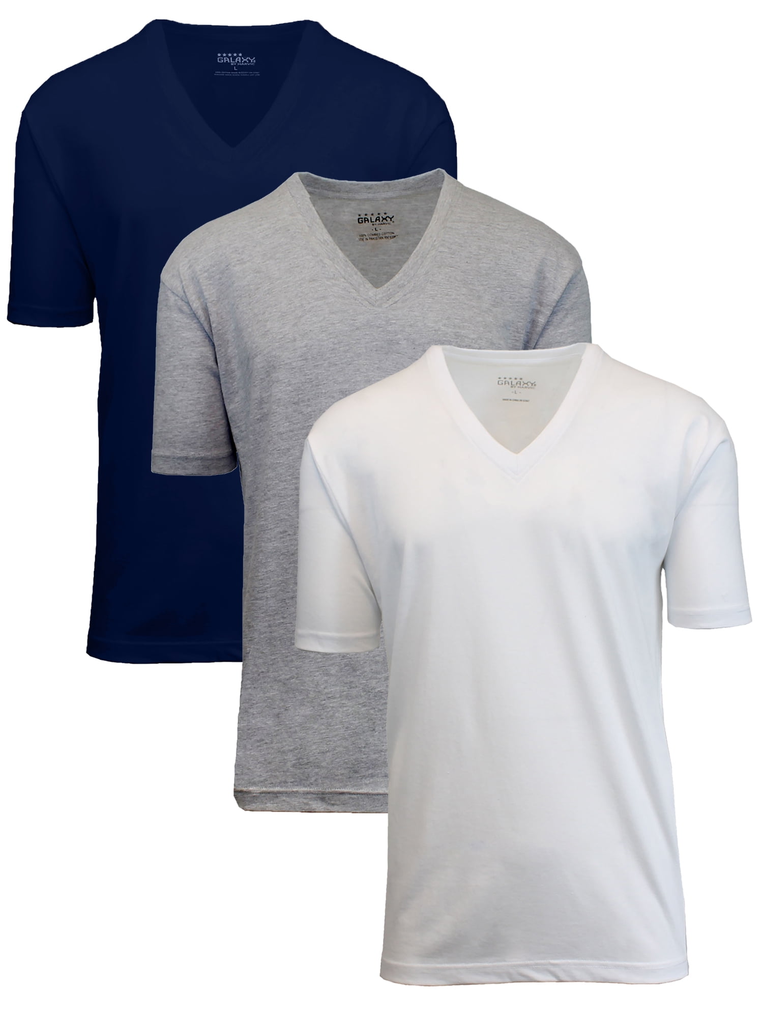 GBH Men's Egyptian Cotton V-Neck Cotton Undershirt (3 Pack