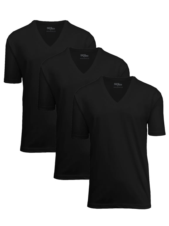 Men's Egyptian Cotton V-Neck Cotton Undershirt (3 Pack)